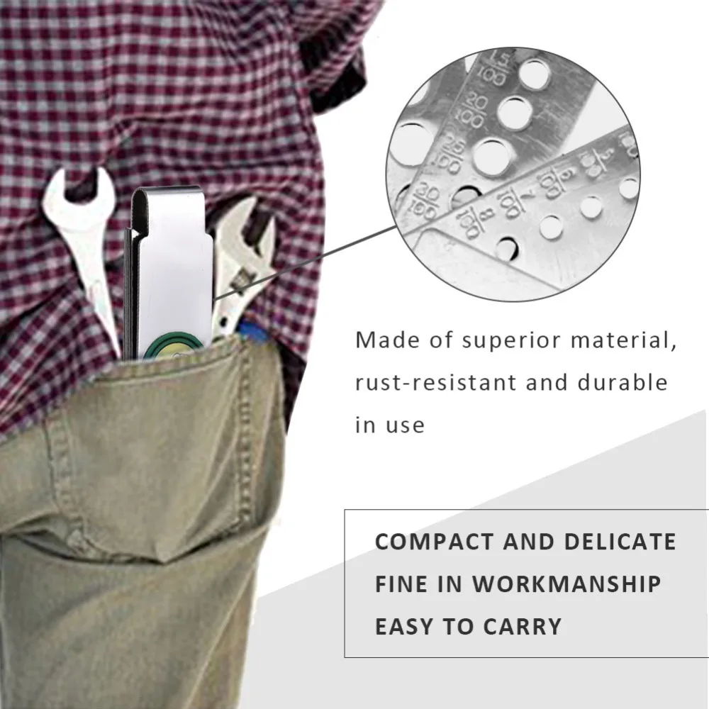 

Versatile Six Sides Fan Gem Gauge Silvery Gem Measuring Tool Stone Measuring Tool Jewelry Making