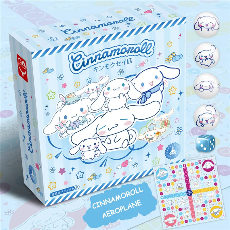 Sanrio Series Aeroplane Chess Party Must-Have Party Artifact Cute Gift Game Portable Student Board Game Children's Gift