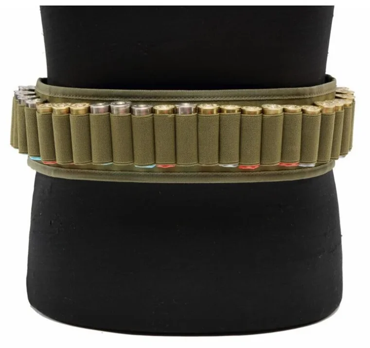 Outdoor Tactical 30-round shotgun cartridge belt, adjustable strap, for 27/30 shotgun 12-gauge shotgun tactical accessory bag