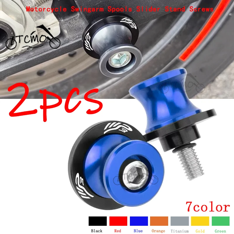 For Piaggio MP3 125 300 400 500 MP3125 MP3300 MP3500 Accessories Motorcycle CNC Aluminum Swingarm Spools Sliders Stand Screws