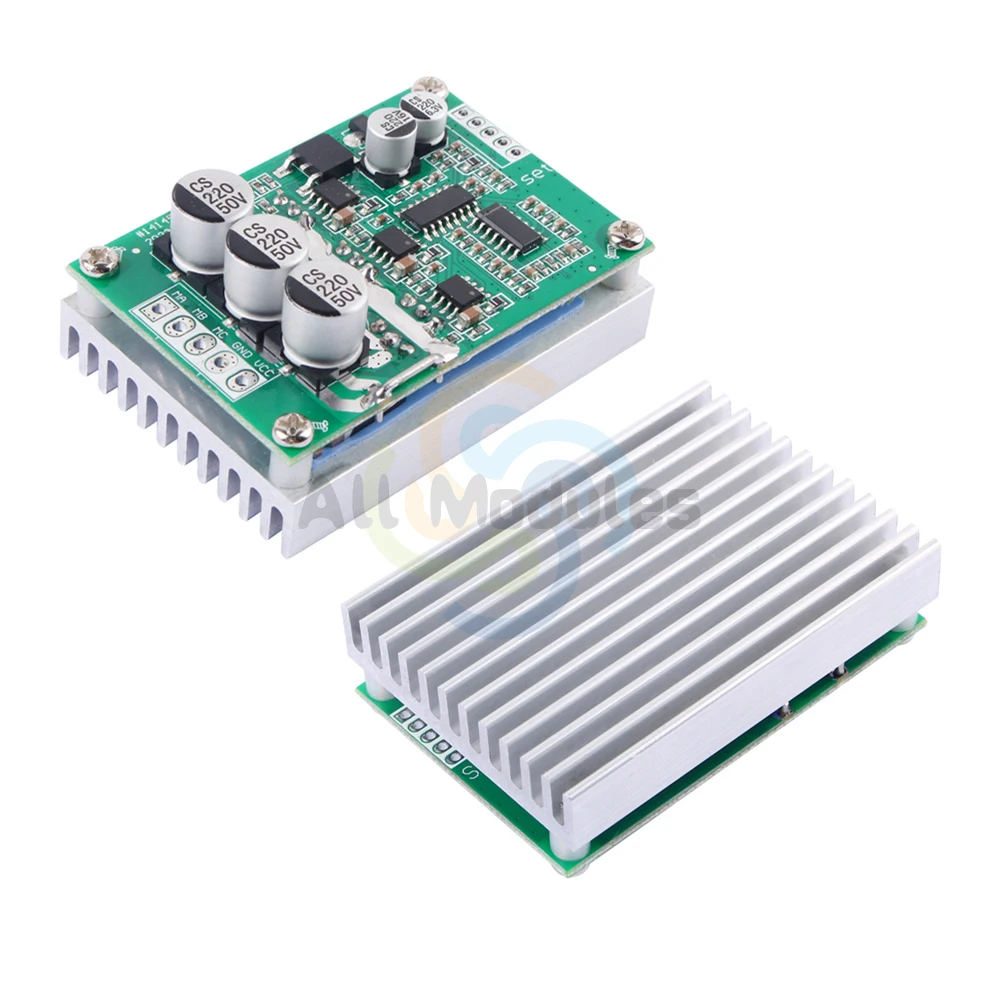 DC Brushless Motor Controller Hall BLDC Driver Board DC 12V to 36V 15A 500W Speed Control High Power