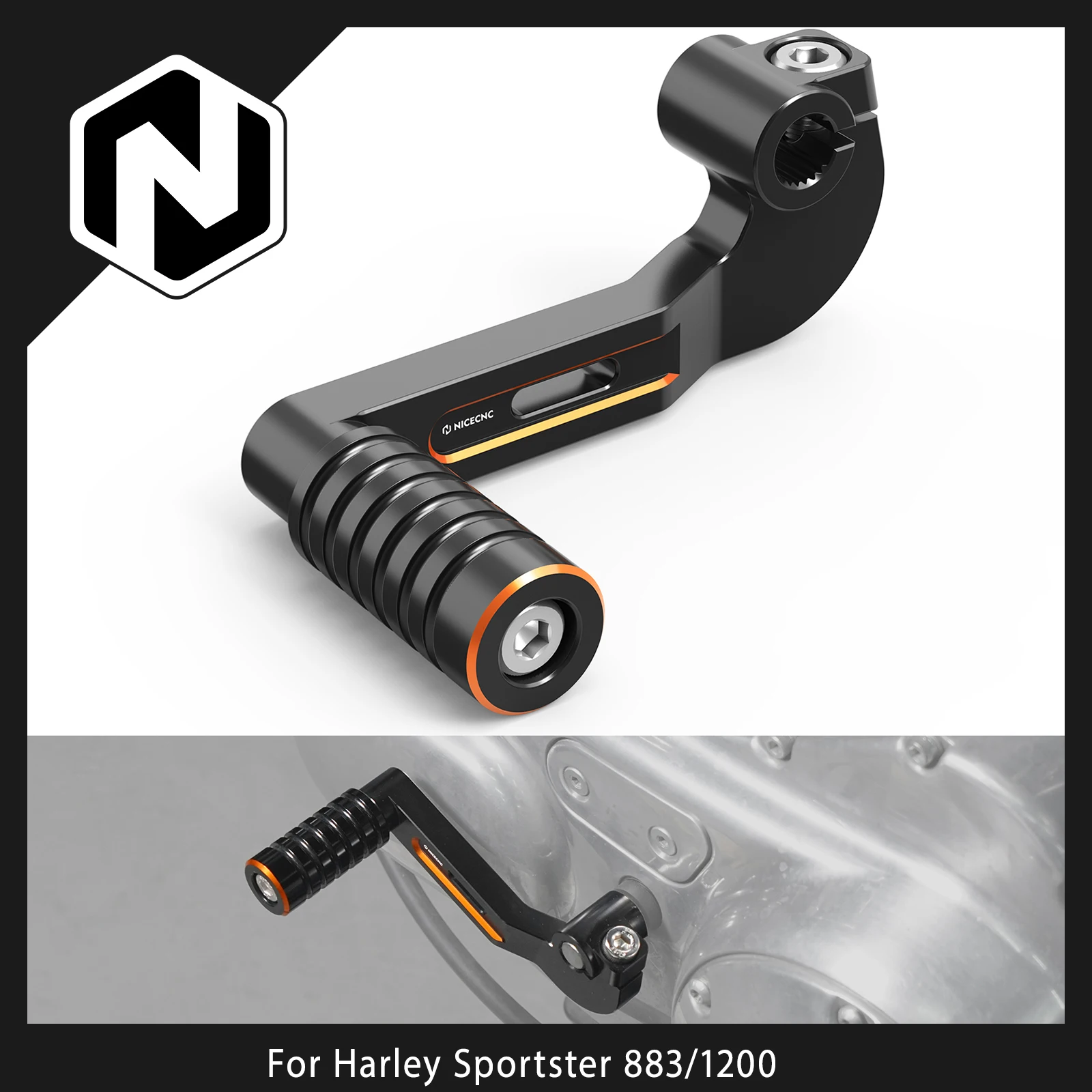 

Gear Shift Lever For Harley Sportster 883 Super Low XL883L 2011-2019 Forty Eight XL1200X Iron 883 XL883N 2010-2019 Seventy Two