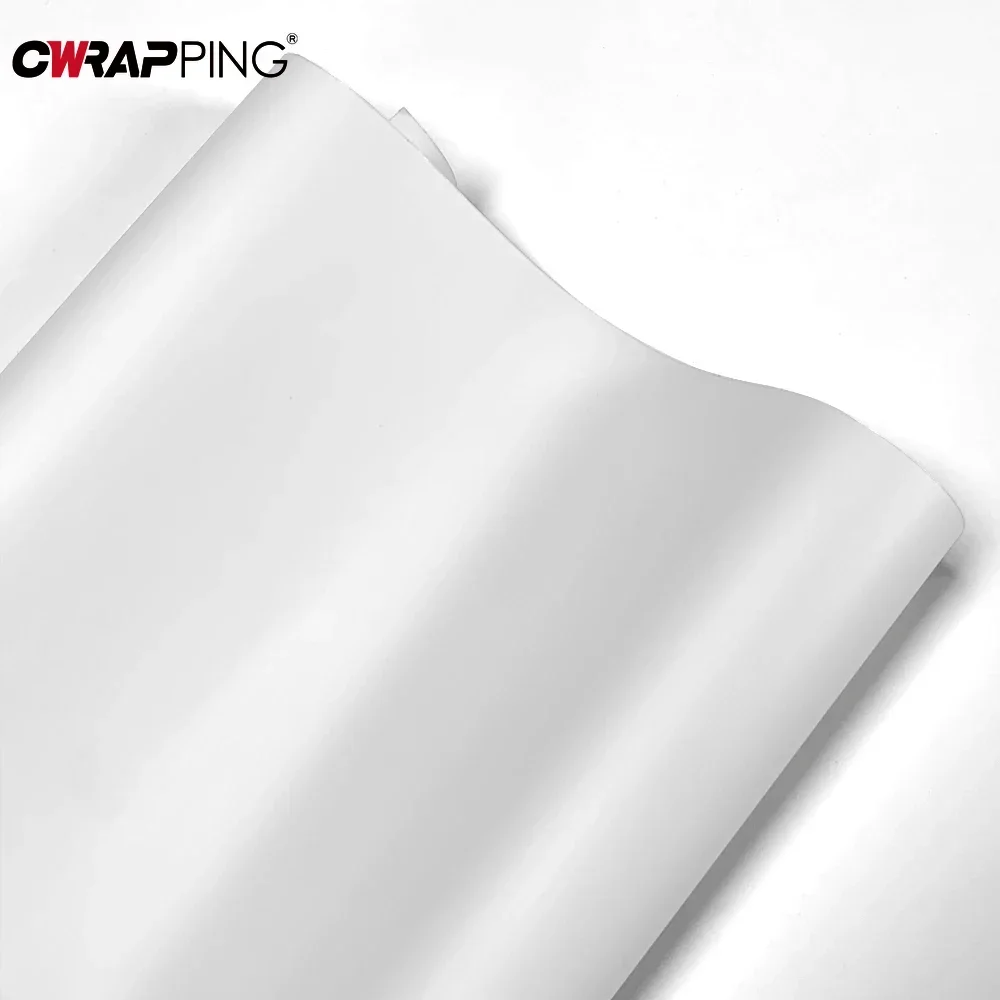 Car Body Sticker Matte White Vinyl Film Waterproof Creative Color Changing Film Suitable for Rearview Mirror Auto Accessories