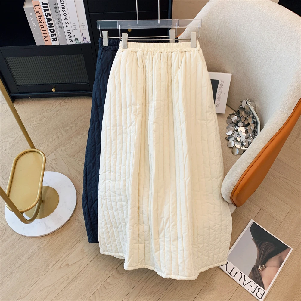 

Women's Vintage White Gothic Skirt Fashion Korean Style A-Line Skirt Harajuku Streetwear Y2k 90s Elegant Long Skirt 2024 Clothes