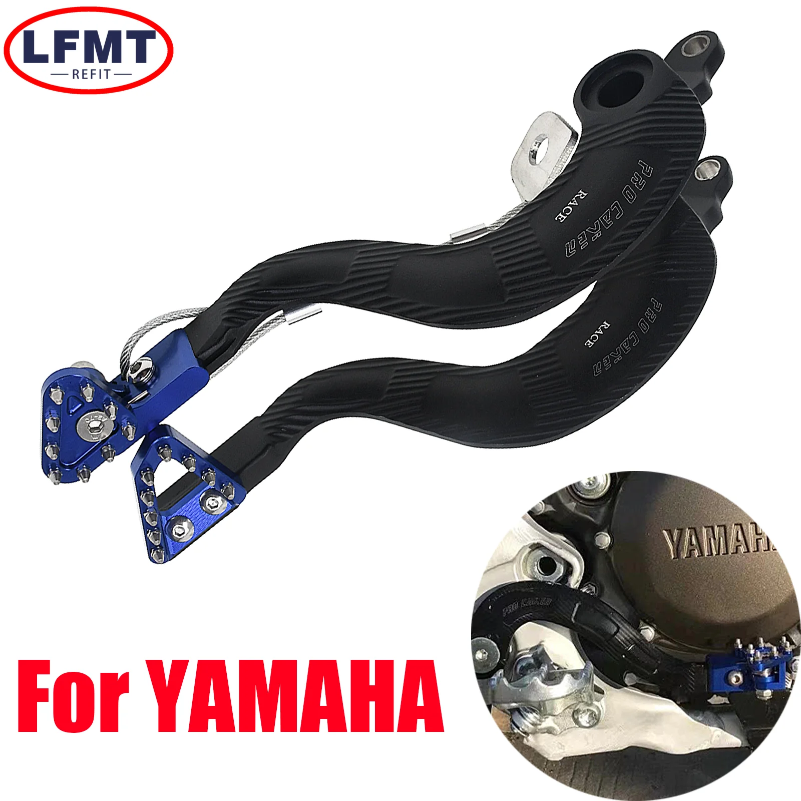 

Motorcycle CNC Rear Brake Pedal Lever For Yamaha YZ125 125X 250 250X 250F 400F 426F 452F WR250F 400F 426F 450F 1997-2023