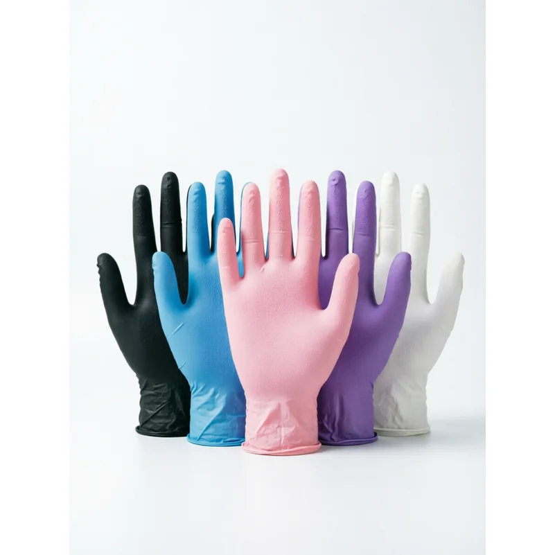 

100Pcs Pink Disposable Nitrile Gloves,Durable Household Cleaning Gloves,Garden Planting and Digging Non-slip Dirt-resistant