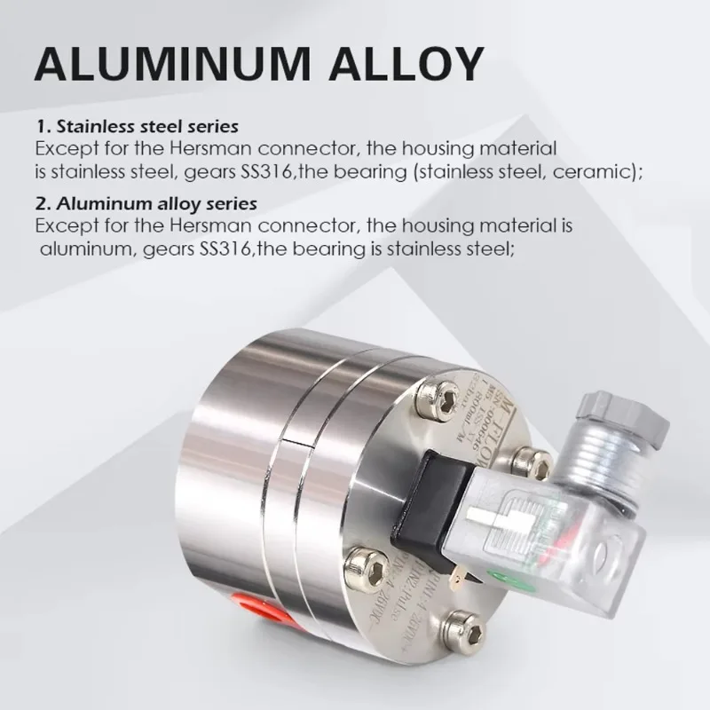 Miniature Elliptical Gear Oil Pump Flowmeter Automotive Repair Tool Test Bench Injector