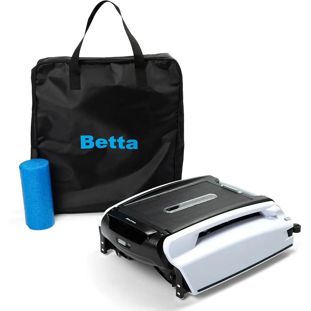 Solar Powered Robotic Pool Skimmer Cleaner Automatic 30 Hour Battery Deep Cleaning with Carrying Bag Eco Friendly Debris Removal