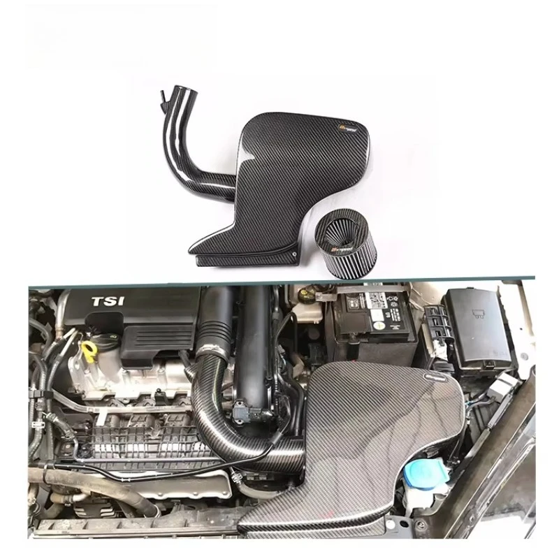 

Dry Carbon Fiber 3K Twill Car Cold Air Intake System Kits for A3 1.4T EA211