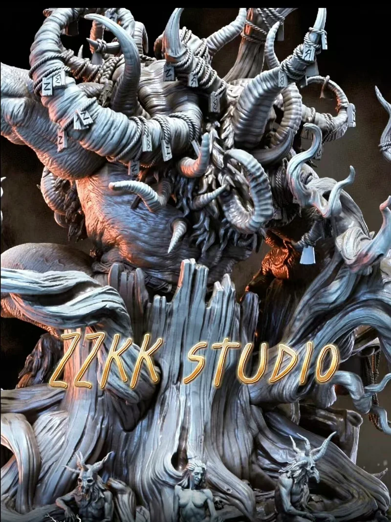 

16cm 22cm 28cm Resin Model Figure Minotaur Warrior Gk Micro Miniature 3d Printed White Model Toy Unassembled And Unpainted Kit