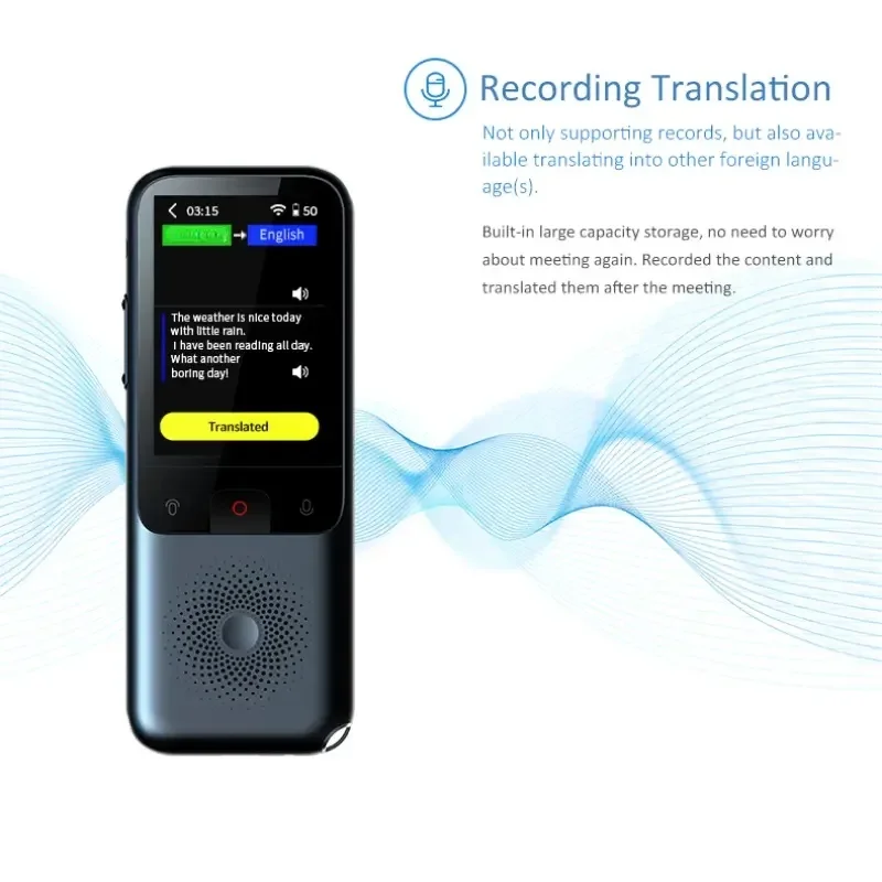 

Translation Camera Device T11 Real-Time Smart Voice Photo Translator 1500mA 138 Languages Portable Text Translator 2024 Gift