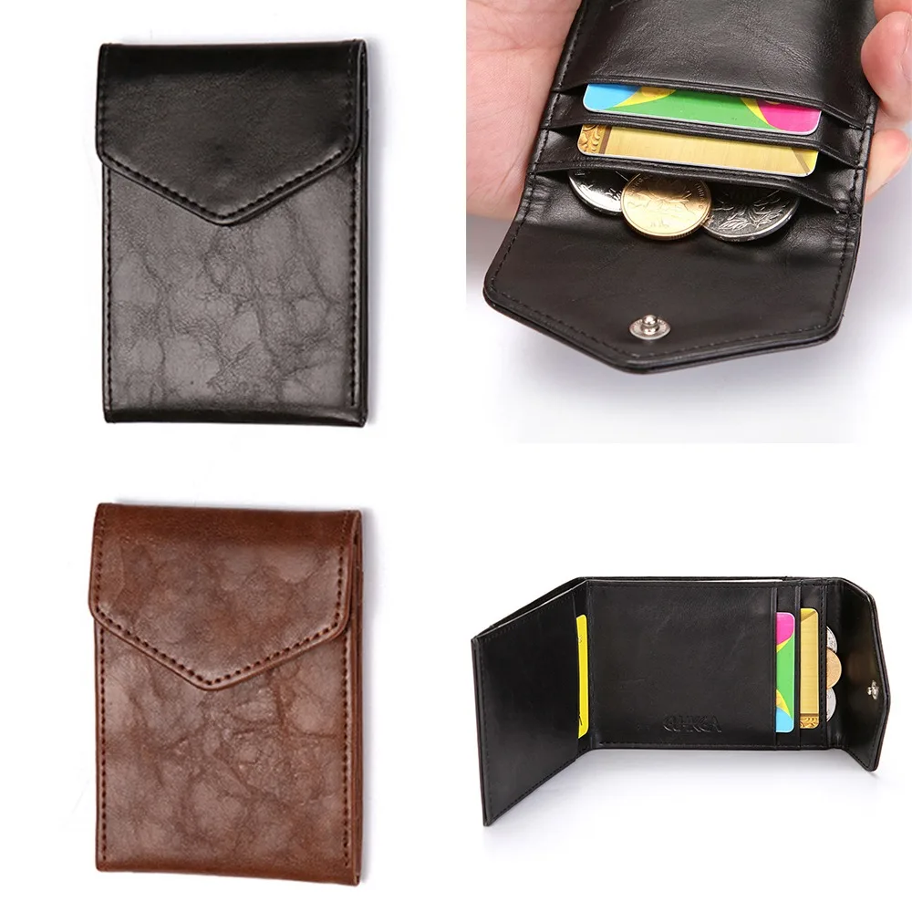 

Durable PU Leather Men Leather Wallet Portable Multipurpose Men Slim Wallet Ultrathin Coins Purse Men