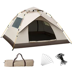 Tent Outdoor Picnic Camping Portable Foldable Automatic Pop-Up Black Glue Rainproof Park Outdoor Equipment Wholesale