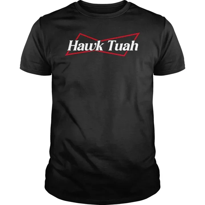 Graphic Print Casual Tee ShirtsHawk TuahFunnyT-ShitsHawk Tuah