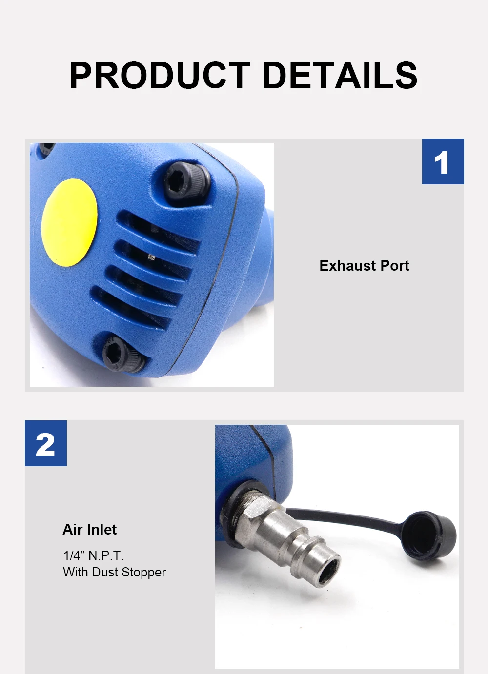 MINI Druckluft-Nagler für Stahlnägel, 90MM Pneumatischer Nagelhammer, Ergonomisches Spezialwerkzeug für Holzarbeiten – Detail 5