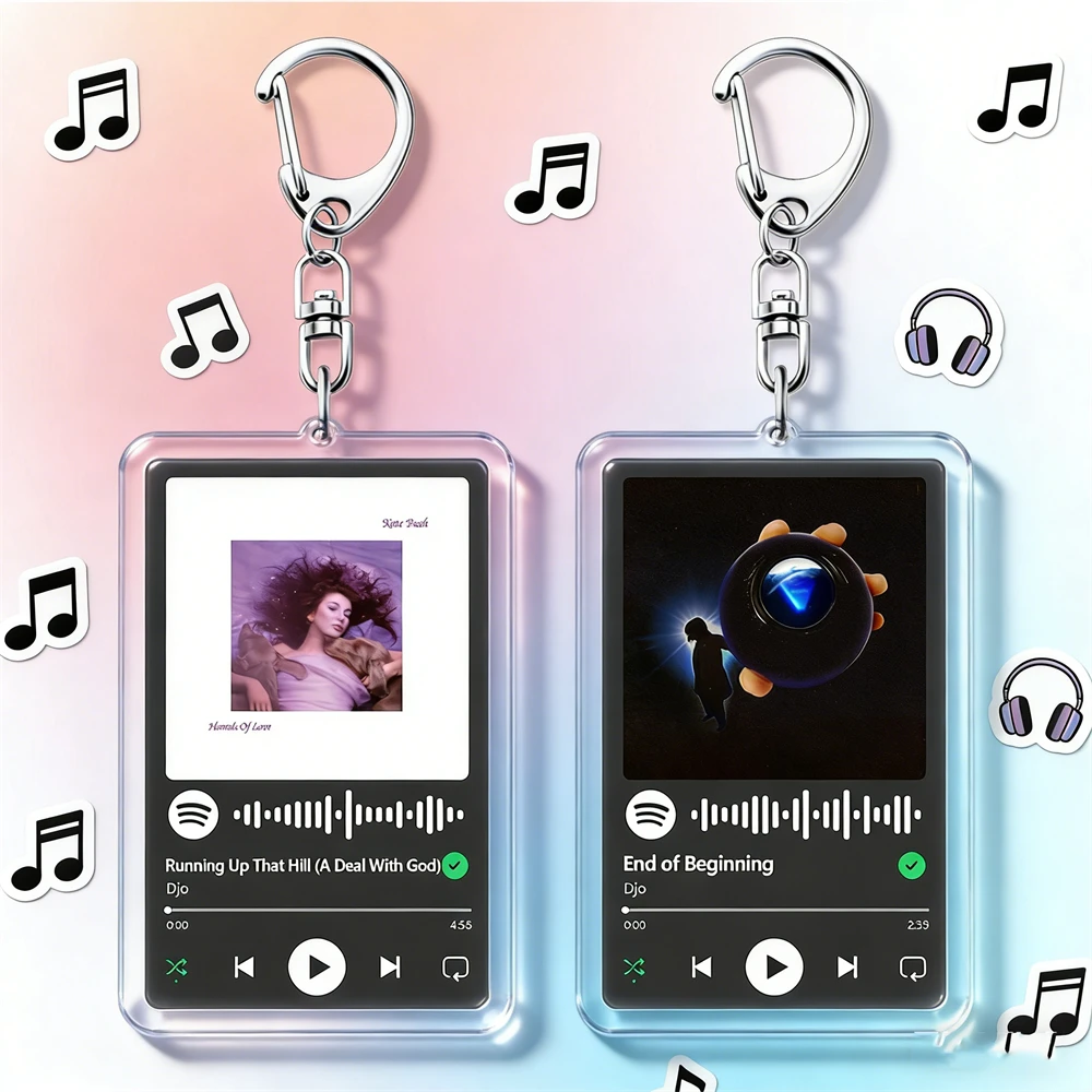 Hot Music Keychains Running Up That Hill (A Deal with God) End of Beginning Kate Bush Djo Song Keying Jewelry Fans Friends Gifts
