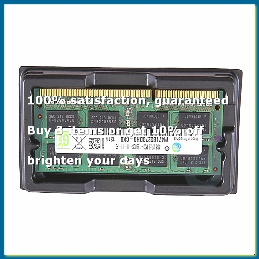 Mémoire RAM DDR3 4 Go pour ordinateur portable 1600 MHz PC3 12800 2RX8 1,5 V 16 IC SODIMM uniquement