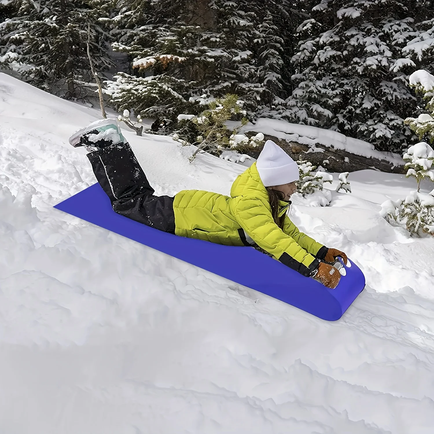 

Durable Lightweight Snow Sled, Snowboard, Portable Snow Pad For Winter Outdoor Sports (1pc)