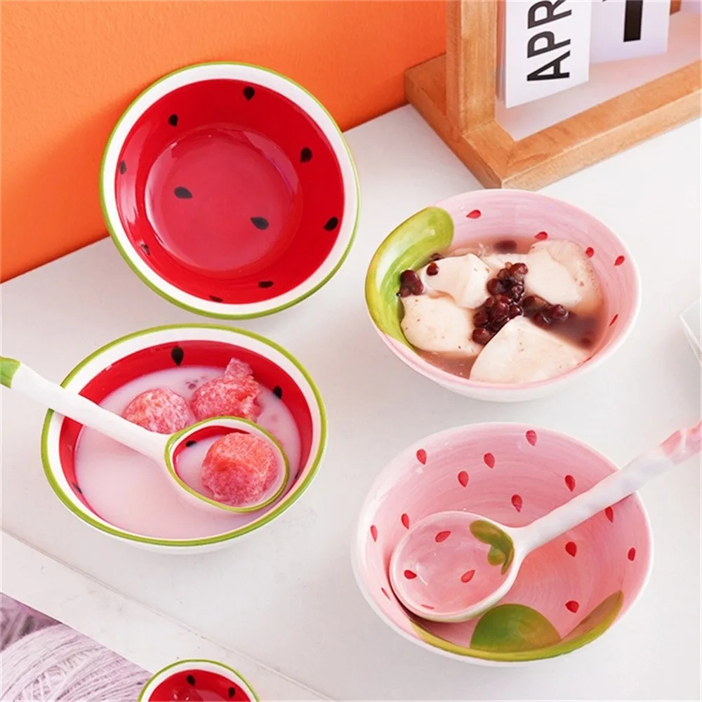 Spoon High Quality Wear-resistant Unique Best Selling Watermelon Highest Evaluation Cute And Practical Soup Bowl Tableware Safe