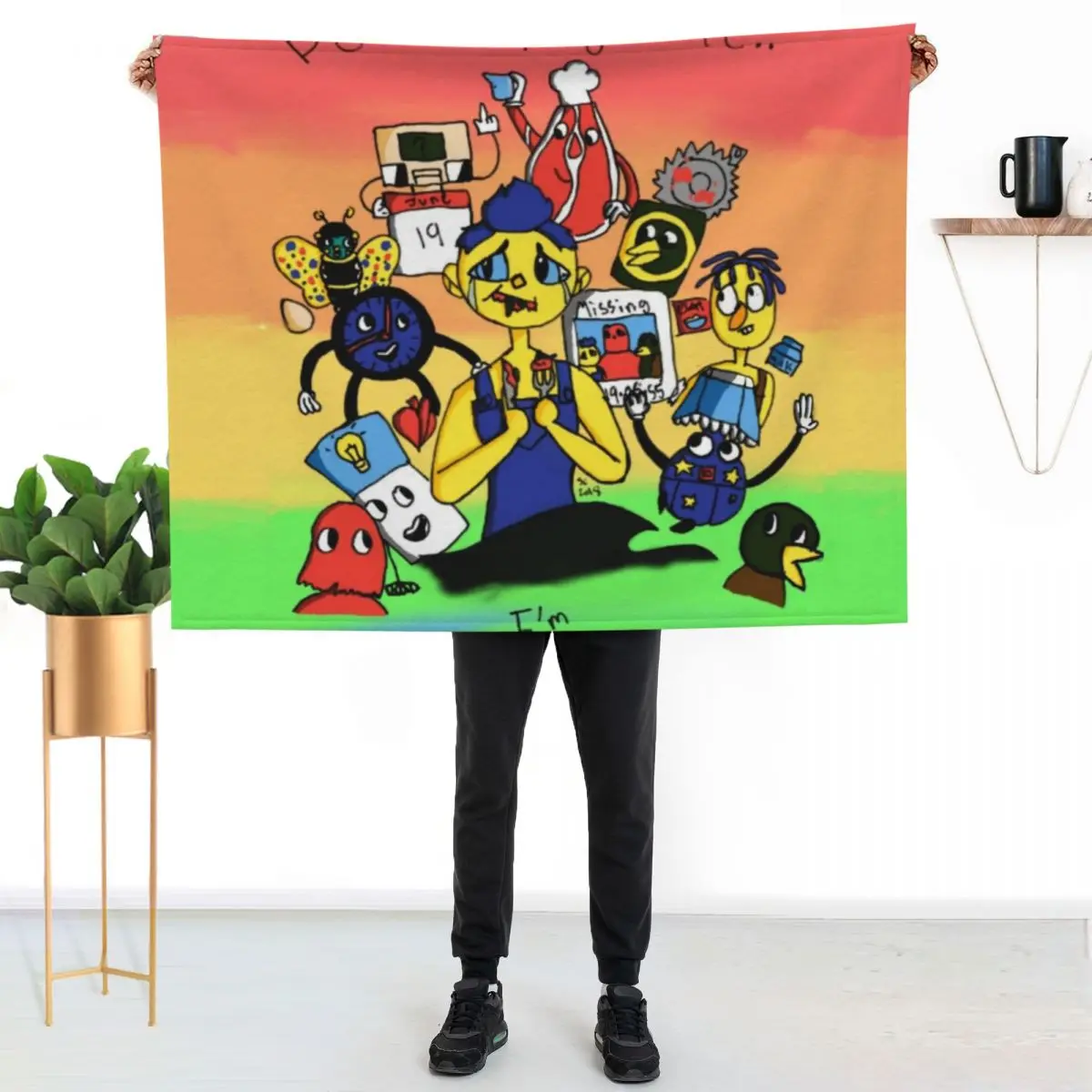 Dont hug me. I'm scared Throw Blanket Furrys For Decorative Sofa Flannel Polar Summer Beddings Plush Blankets