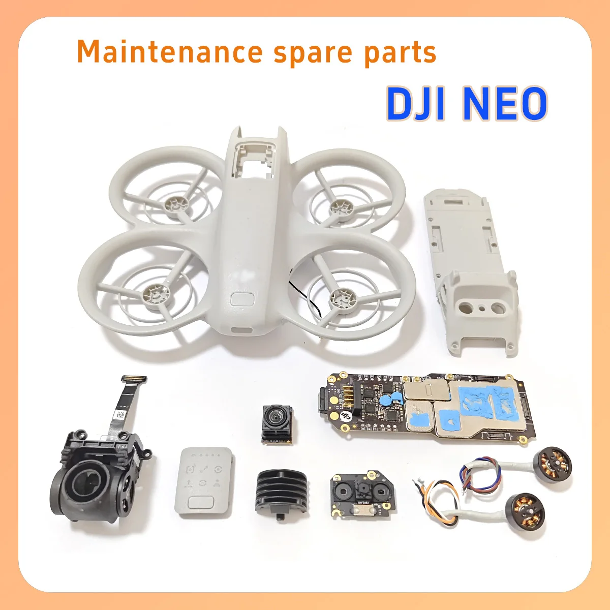 Cardán Original NEO superior, medio y inferior, lente de Motor, componente infrarrojo IMU, repuestos de mantenimiento de drones, para Dji Neo