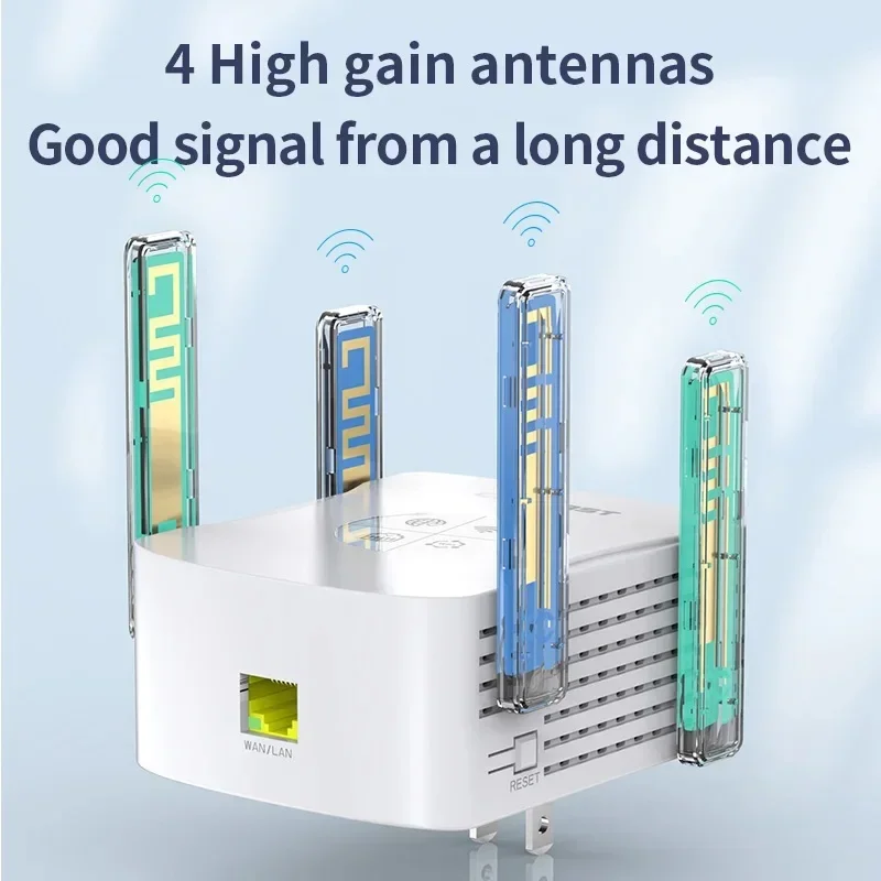 CF-XR183 WiFi6 Repeater 2.4G&5GHz 1800Mbps OLED Display Extender 802.11ax Wireless Signal Range Amplifier Gigabit Port