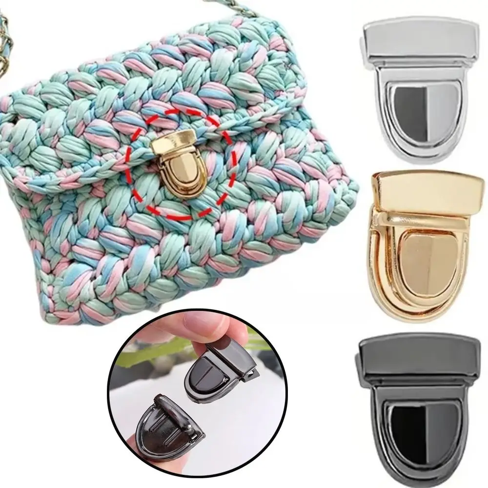 5Pcs Durable DIY Craft Metal Locks Bag Clasp Hardware Wallet Fasteners Catch Buckles Iron Bag Accessories Shoulder Bag