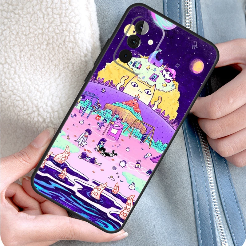 Omori Game Fanart Phone Case For Samsung Galaxy A34 A54 A14 A53 A33 A13 A12 A32 A52 A15 A25 A35 A55 A71 A51