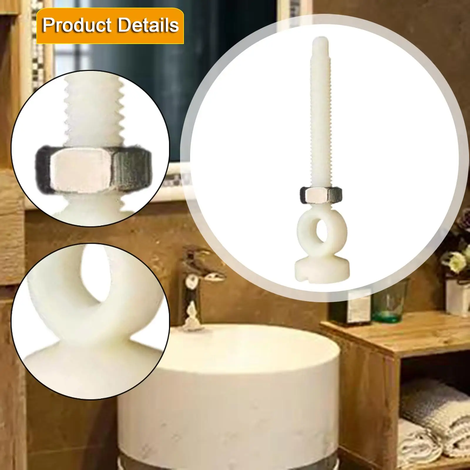Durable Bathroom Basin Screw Easy to Install Replacement Sink Drain Adjustable Stopper for Bathroom Use