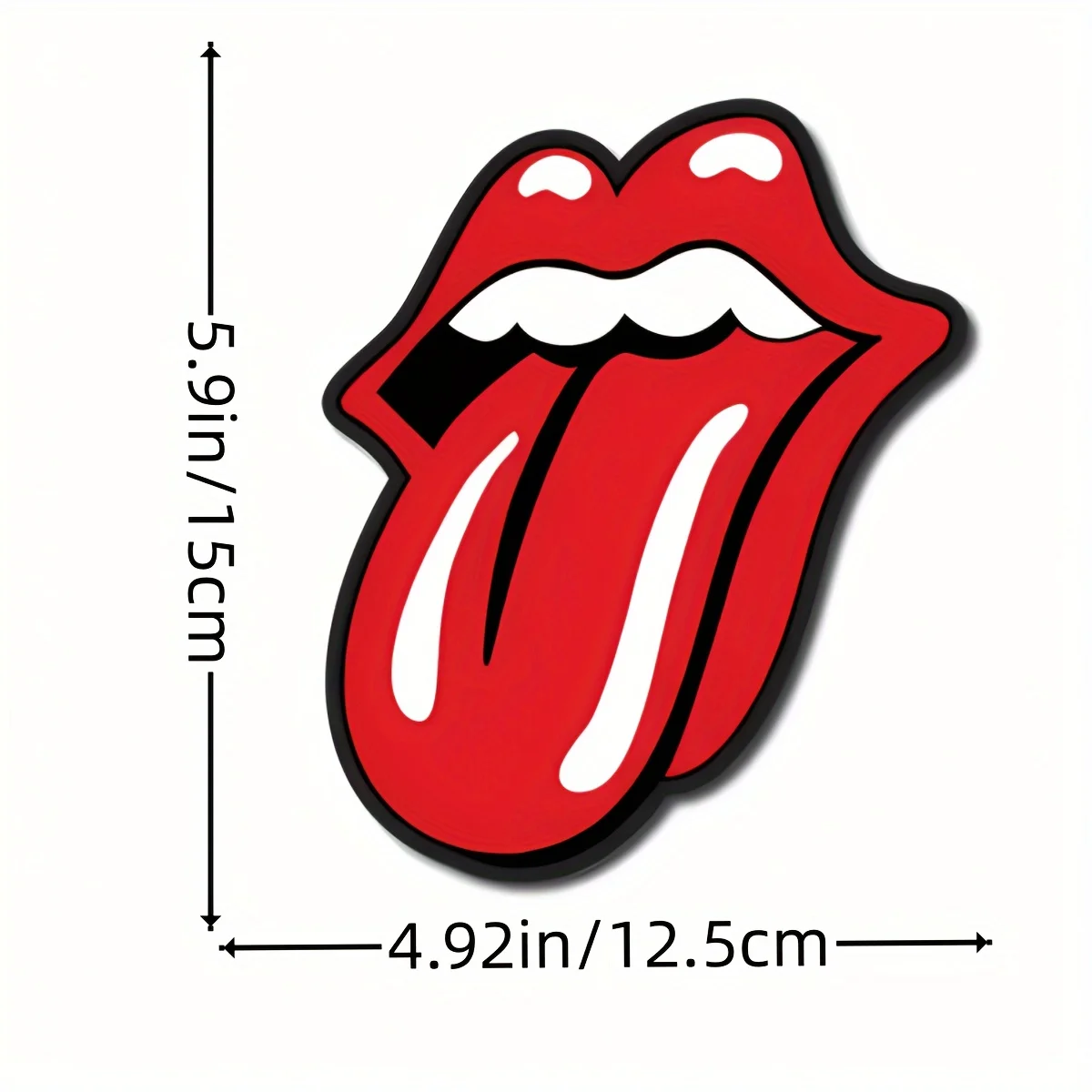 Waterproof Rolling Stone Lip Car Sticker Durable Auto Bumper Window Body Styling Decal Scooter Body Motorcycle Tank Helmet Decor