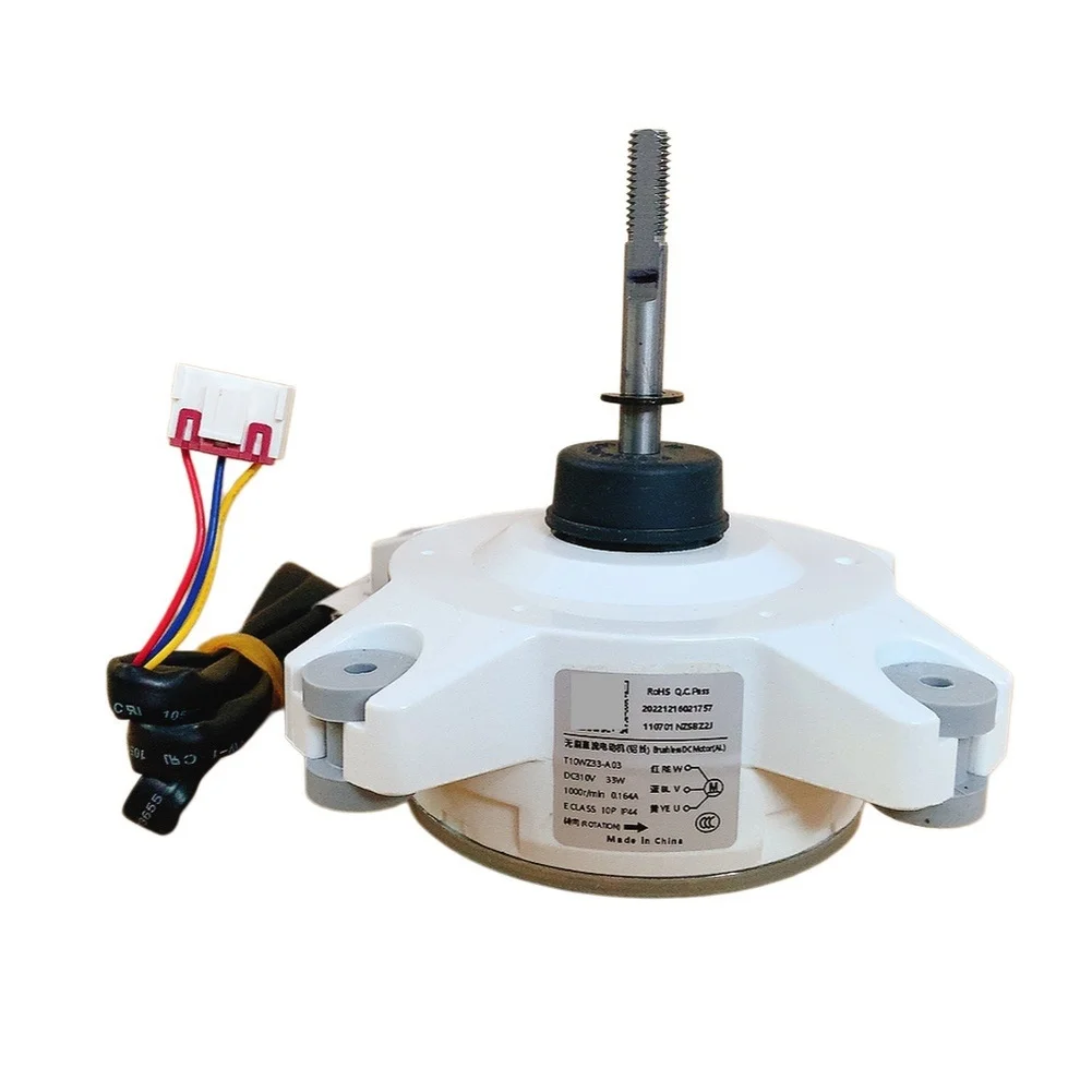 For Tcl DC External Rotor Motor T10WZ33 A03 33W 10P Reversible Brushless 3-Wire Air Conditioner Part White