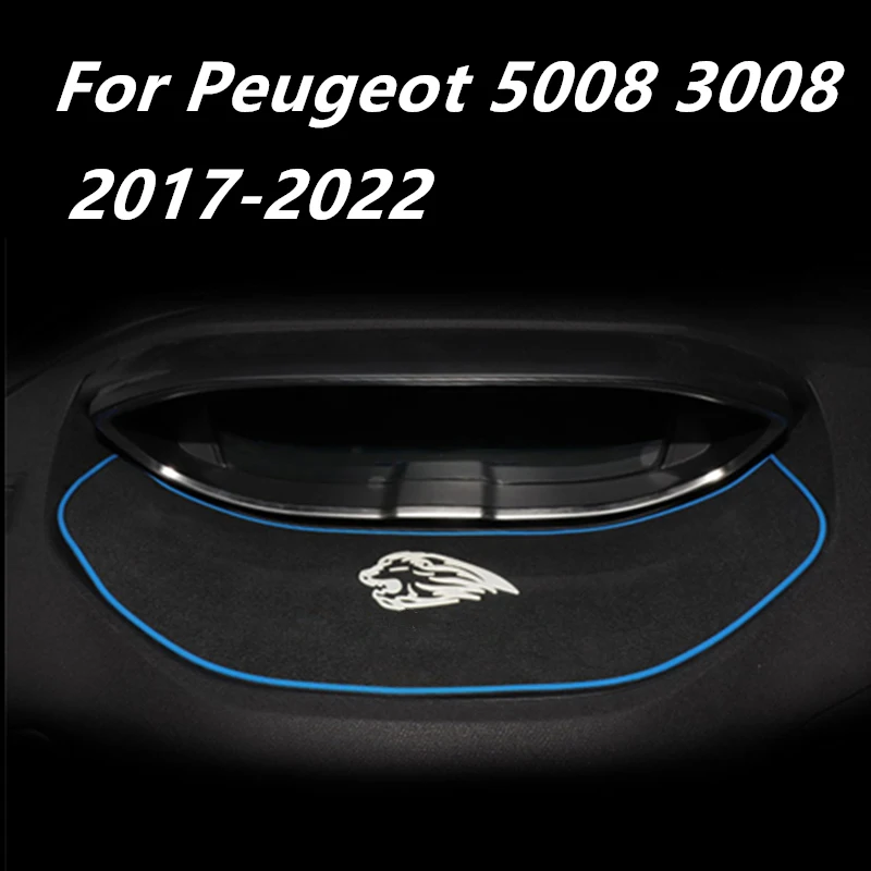 

For Peugeot 3008 5008 2017-2021 2022 Car Dashboard Meter Anti-dirty pad Non-slip Mat Storage Pad Decoration Internal Accessories