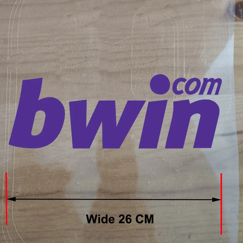 2000-2022 Soccer Sponsor bwin Middle LOGO Iron On Soccer Patches Bwin Sponsor Football Heat Transfer Film Badges