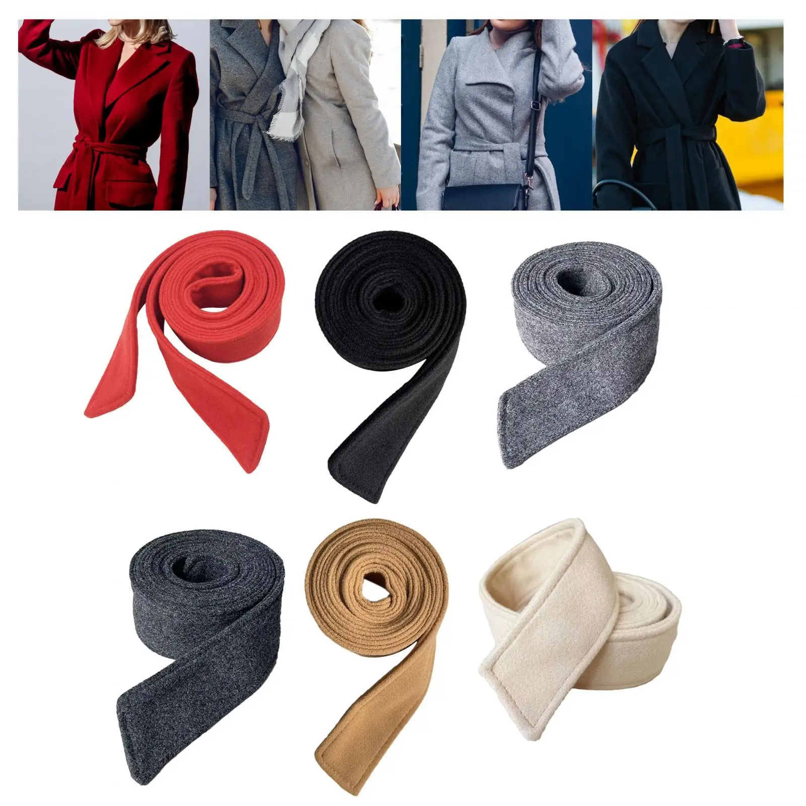 Casaco de lã feminino cinto de casaco para lã casaco suéter rua