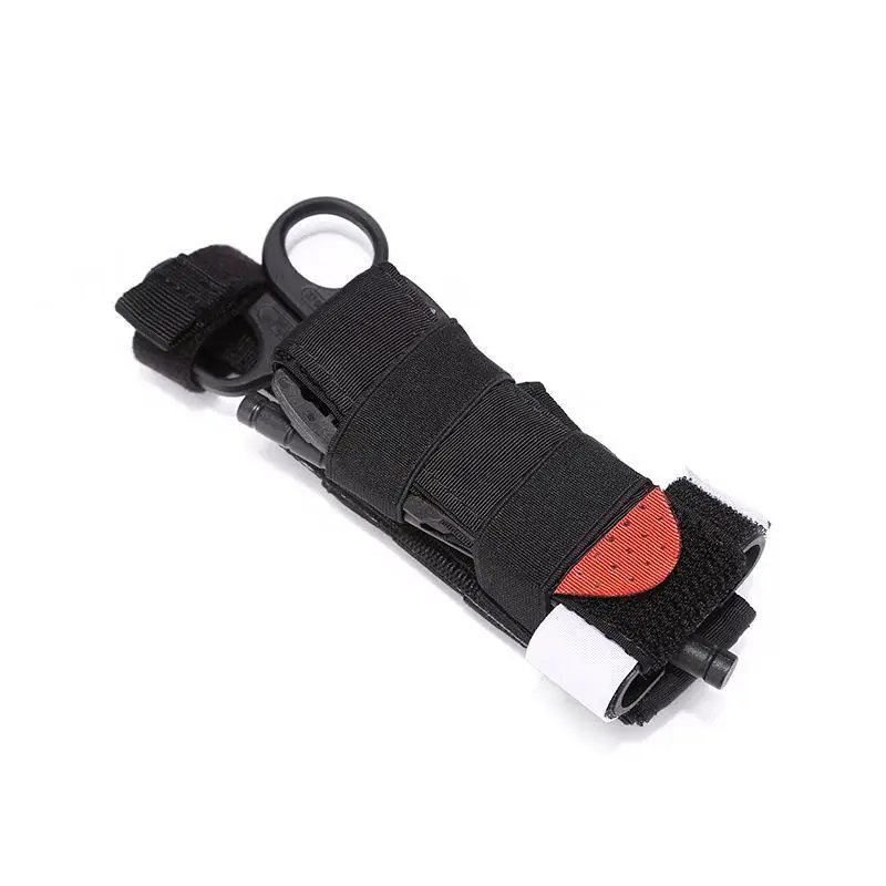 Tactical Tourniquet And  Scissor Pouch With Heavy Duty Fast Release Design For Outdoor Emergency Hiking Camping