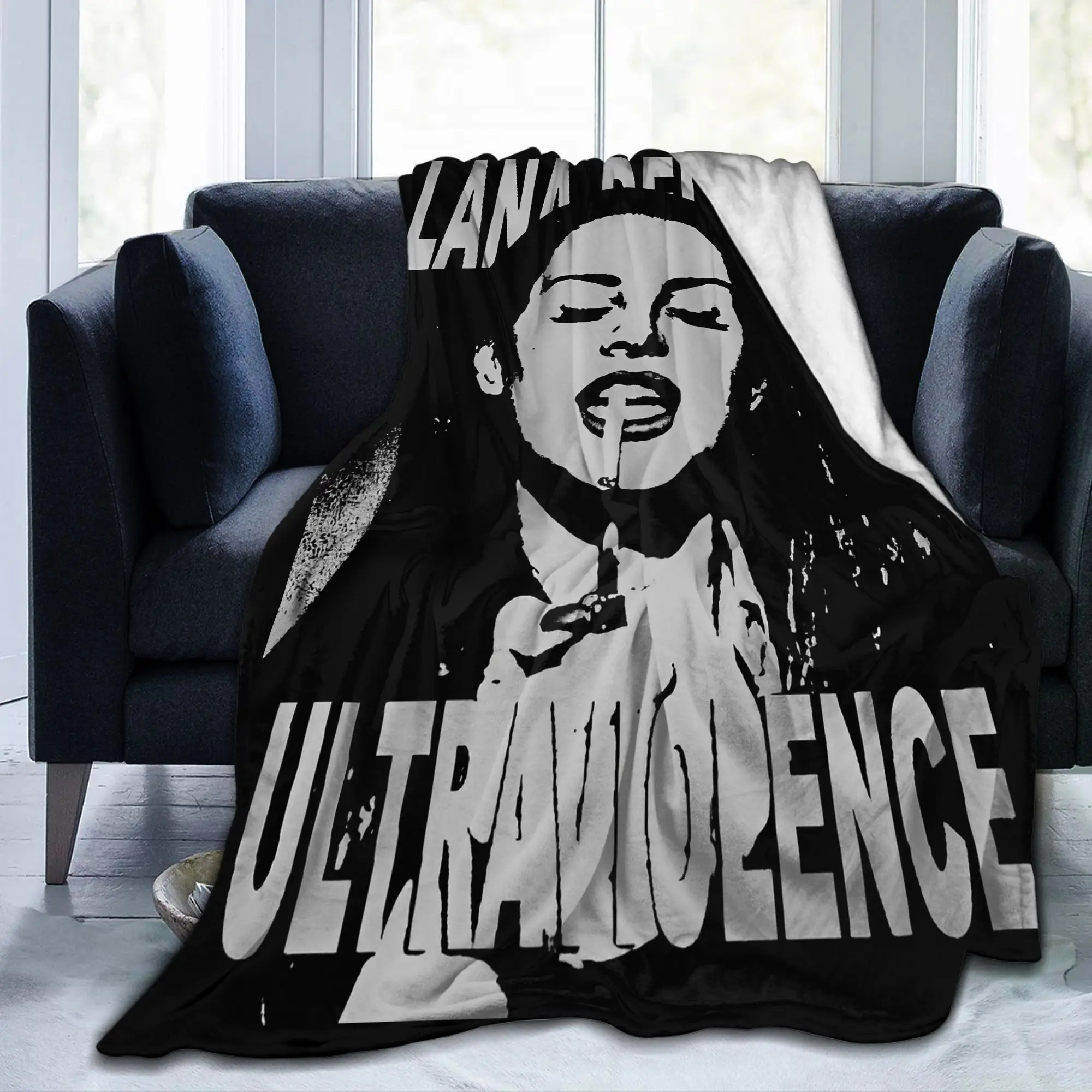 لانا ديل ري بطانيات المغني ألبوم الموسيقى Ldr الإبحار الفانيلا رمي البطانيات الفراش الأريكة المحمولة رقيقة المفرش متعددة الوظائف #2