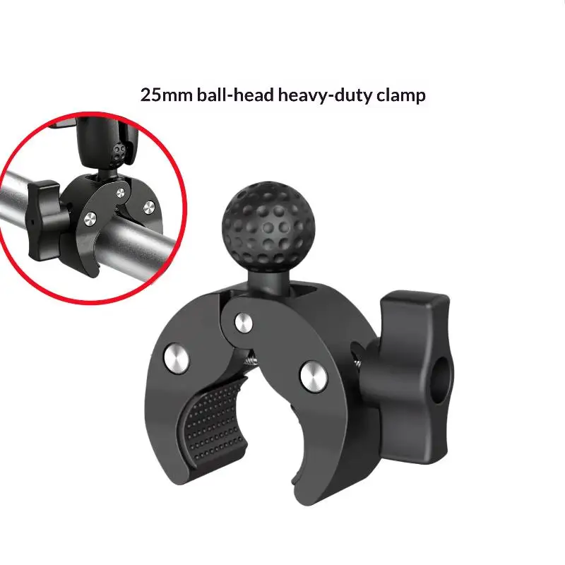 【MO】1Pcs Bike Motorcycle Phone Mount Holder 17/25MM Ball Claw Clamp Mount Support For Handlebar Tube Base RAM Mounts