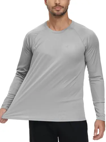 Camiseta de manga larga UPF 50+ para hombre, camisetas transpirables con protección contra sarpullidos, camiseta para deporte, pesca, senderismo, entrenamiento, playa al aire libre