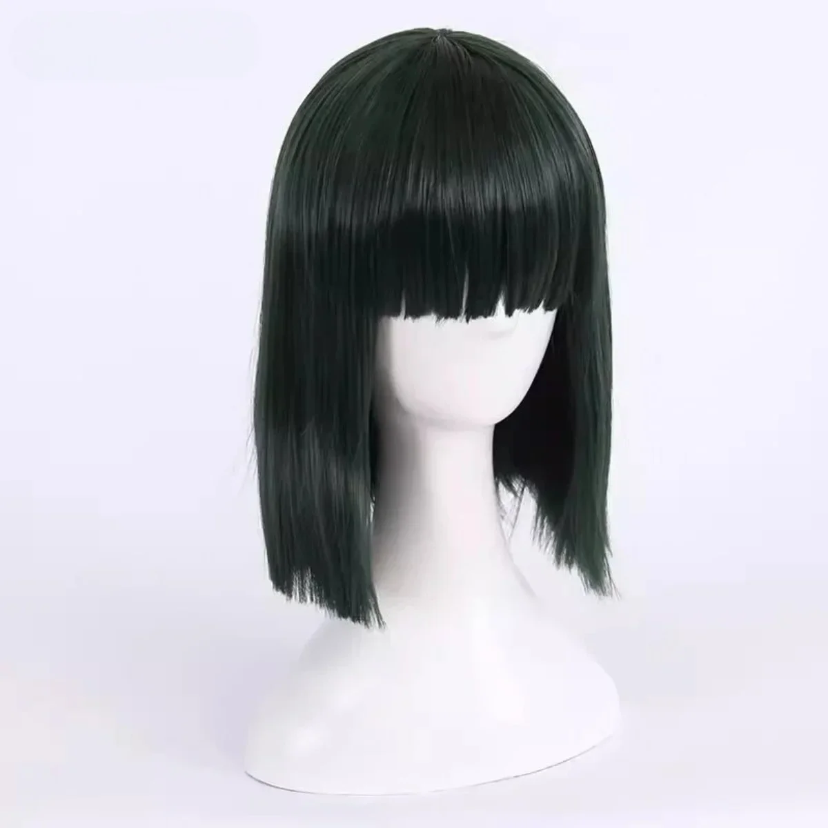 Fubuki  Anime Cosplay Wig Women Short Hair Deep Green Bobo Wigs Halloween Party Costume Holiday Festival Synthetic Wigs