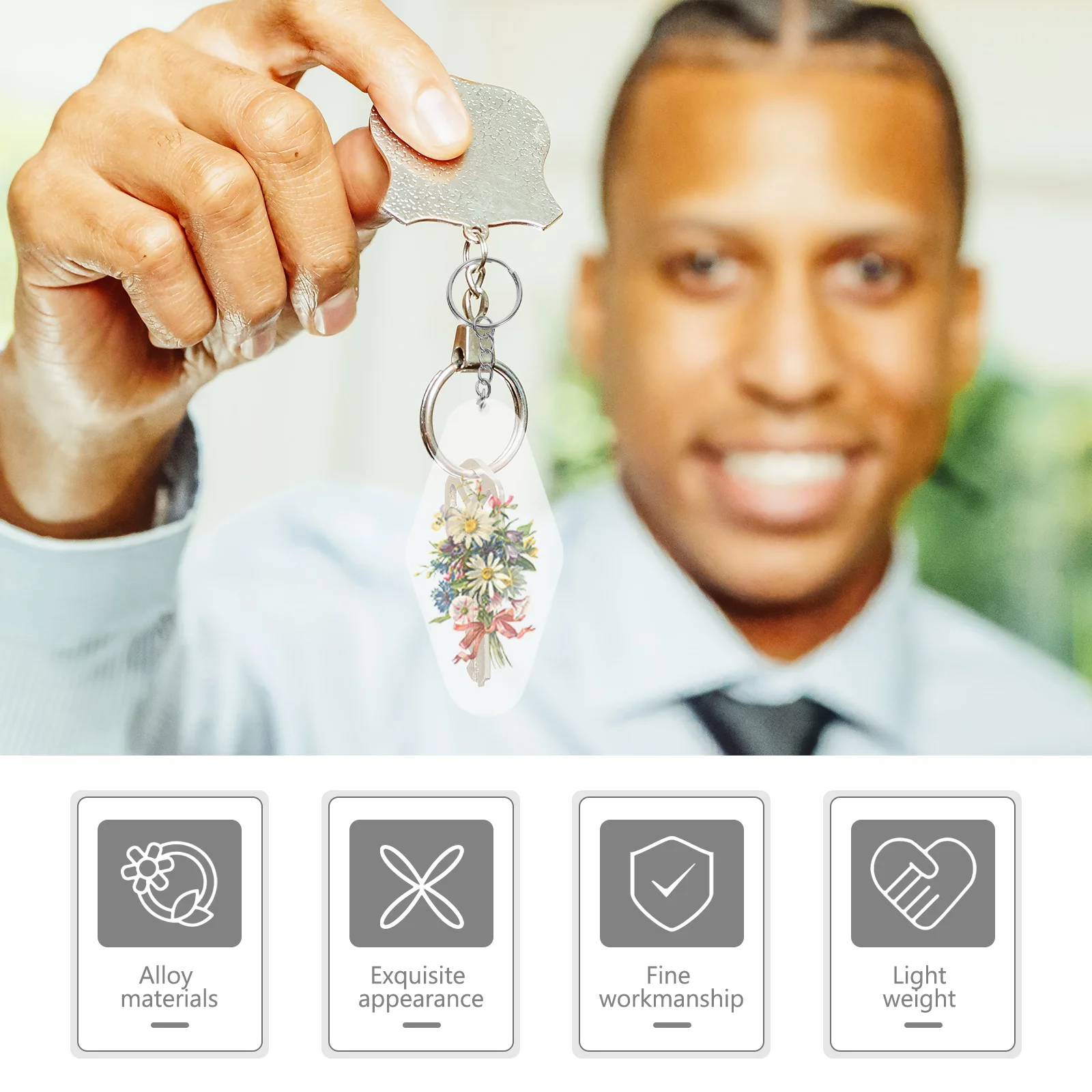 30 مجموعات غرامة صنعة العلامات الرئيسية حلقات قوية المحمولة معلقة العلامات للفنادق مفتاح معرف التسمية علامة معلقة تحديد العلامة