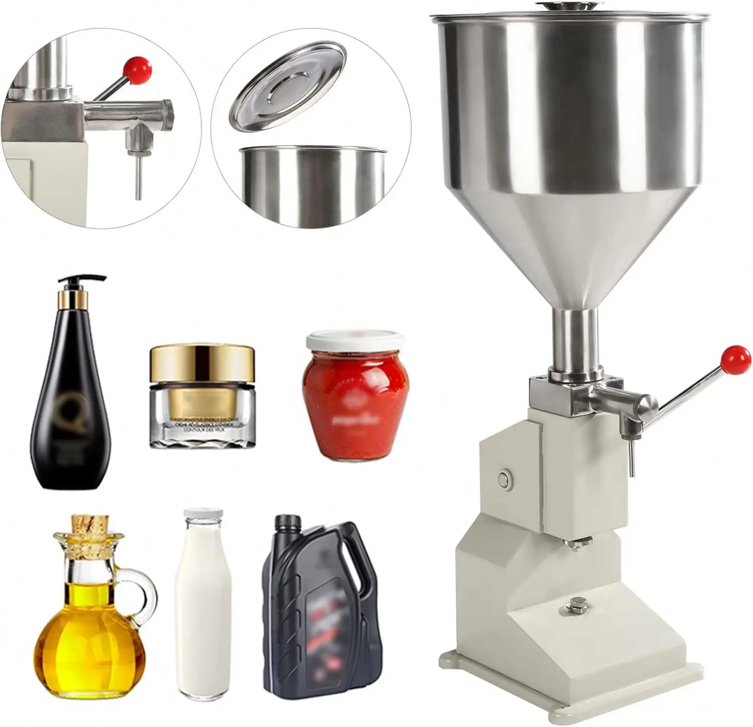 Small Bottle Juice Cream Oil Manual Liquid Filling Machine Mini Manual Water Filling Machines