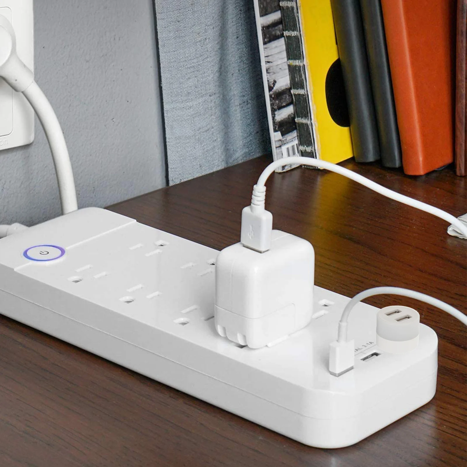 

2Pcs USB Extension Night Light with 2-Port Hub Built-in Ambient Lamp for Car Computer Power Bank Splitter Illumination Lighting