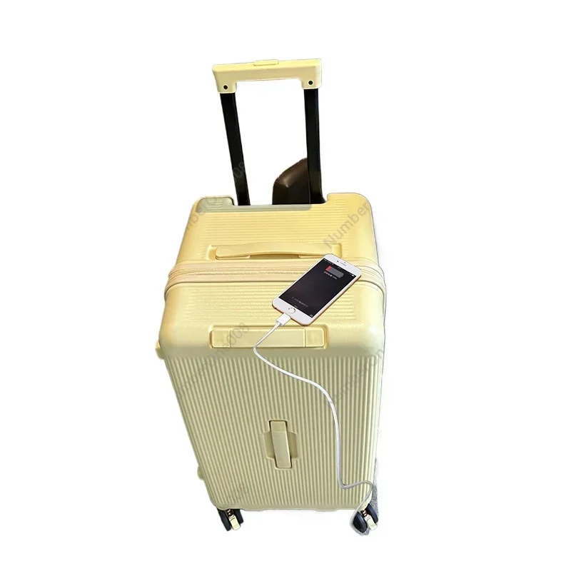 Large capacity password suitcase, men's and women's travel Korean version zipper trolley case, password leather case 26