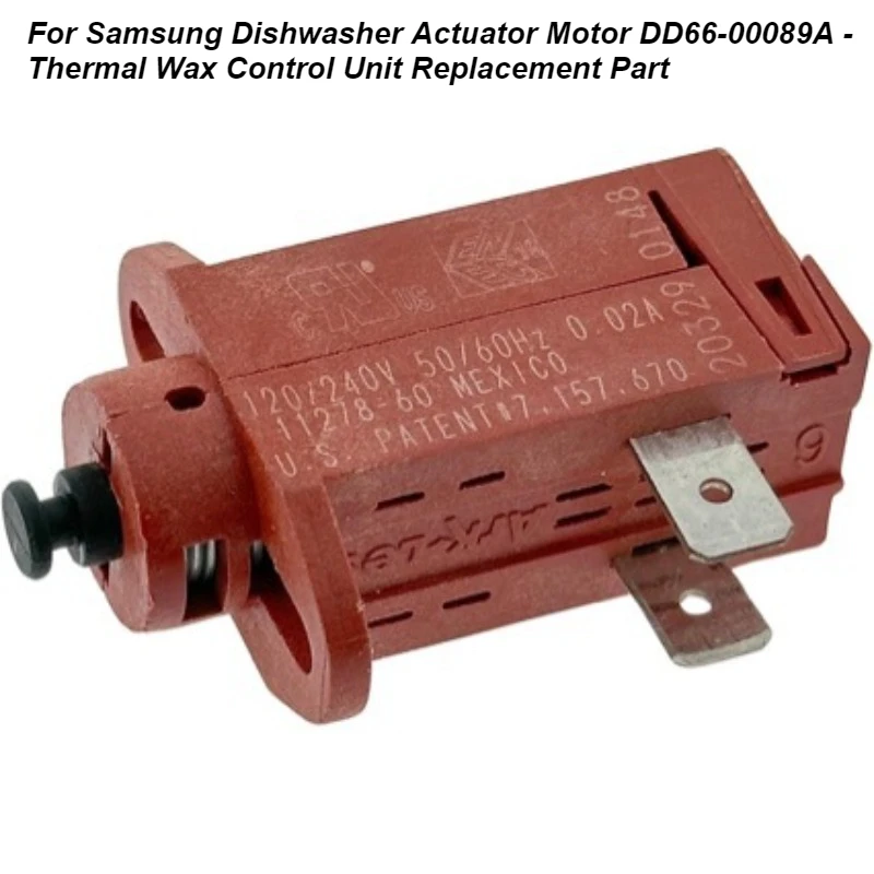 For Samsung Dishwasher Actuator Motor DD66-00089A - Thermal Wax Control Unit Replacement Part