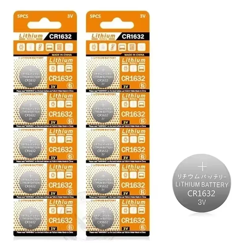 CR1632 CR1632 DL1632 BR1632 LM1632 ECR1632 lithium button battery 3V 150mAh suitable for remote control key watch button battery