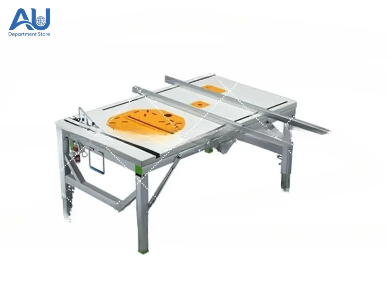 Folding Lifting Workbench Multifunctional Woodworking Table with Sliding Saw