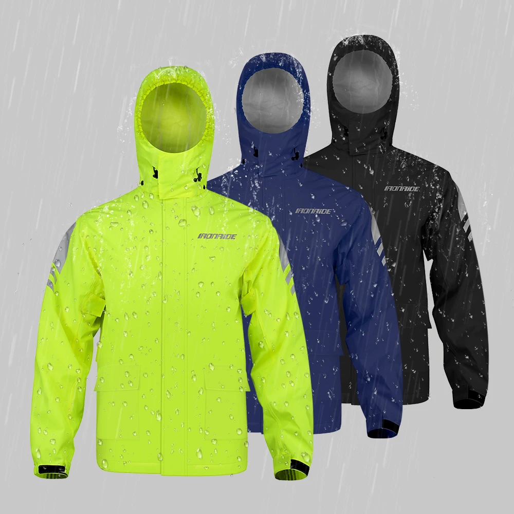 

Adult Split Waterproof Rain Motorbike Coat Rain Coat Motorcycle Rainsuit Motorcycle Rainwear Suit Reflective Riding Raincoat