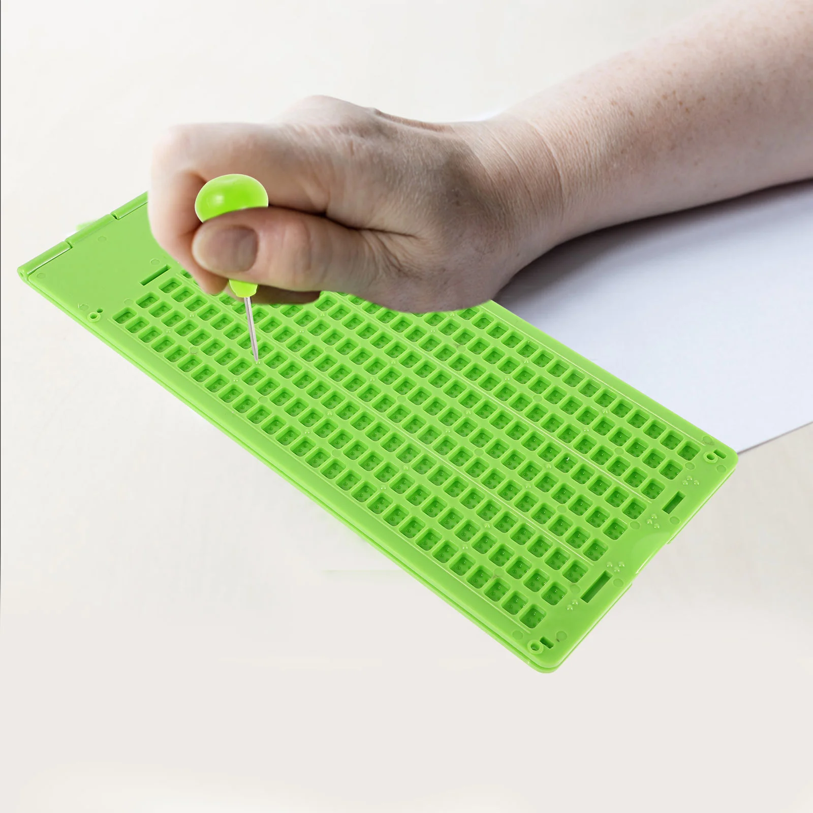 Braille Tablet Kitchen Tools for Visual Impairment Aid Writing Board Slates Plastic Plate Bump Dots Visually Impaired Blind