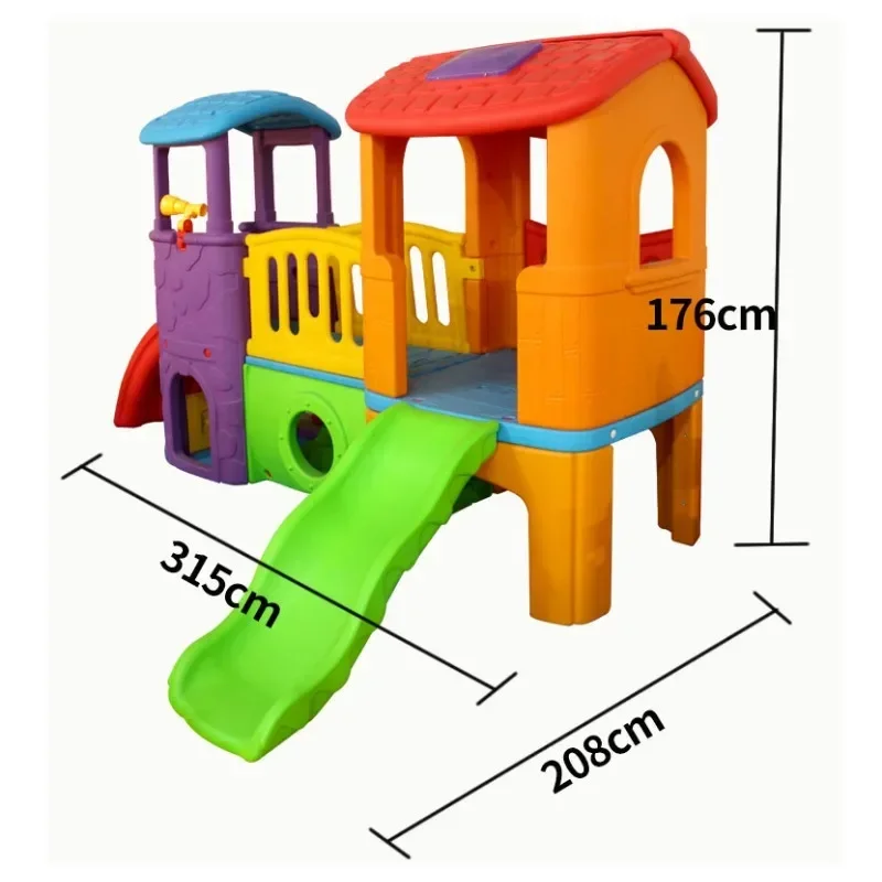 

Indoor And Outdoor Plastic Playground Children's Theatre With Slide Show
