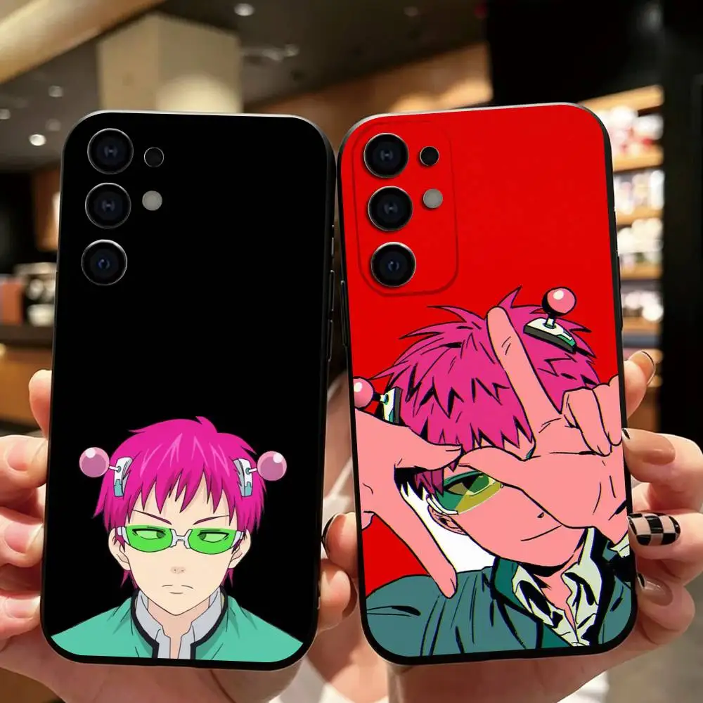 Anime Saiki K TDLOSK Phone Case For Samsung S26,S25,S24,S23,S22,S21,S30,Ultra,Plus,Fe,Soft Silicone Black Cover Gift